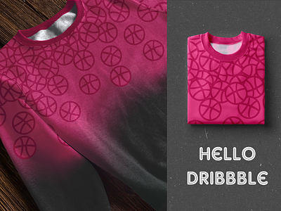 Dribble Crewneck Sweatshirt apparel apparel design apparel graphics dribbble facebook ad hello dribbble social media banner
