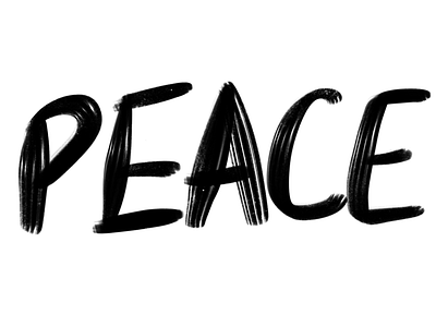 Peace brush brush font design display display font drawing illustration illustrator logo peace sign sketchy tablet text type art typographical typography