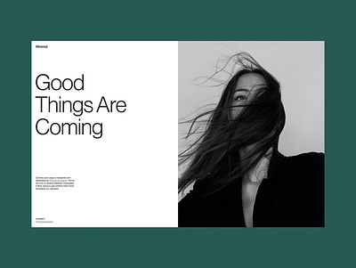 Free Minimal Coming Soon Page #005 coming soon coming soon page editorial editorial website free design free template free website template freebie minimal grid layout minimal layout minimalism webflow webflow designer website template