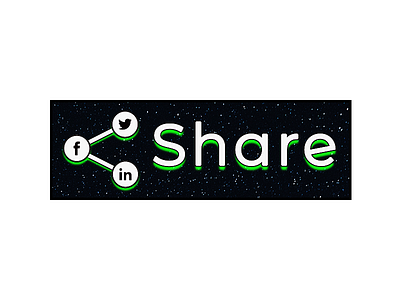 010 Social Share astronomy branding daily 100 challenge dailyui design dribbble social media social share ui