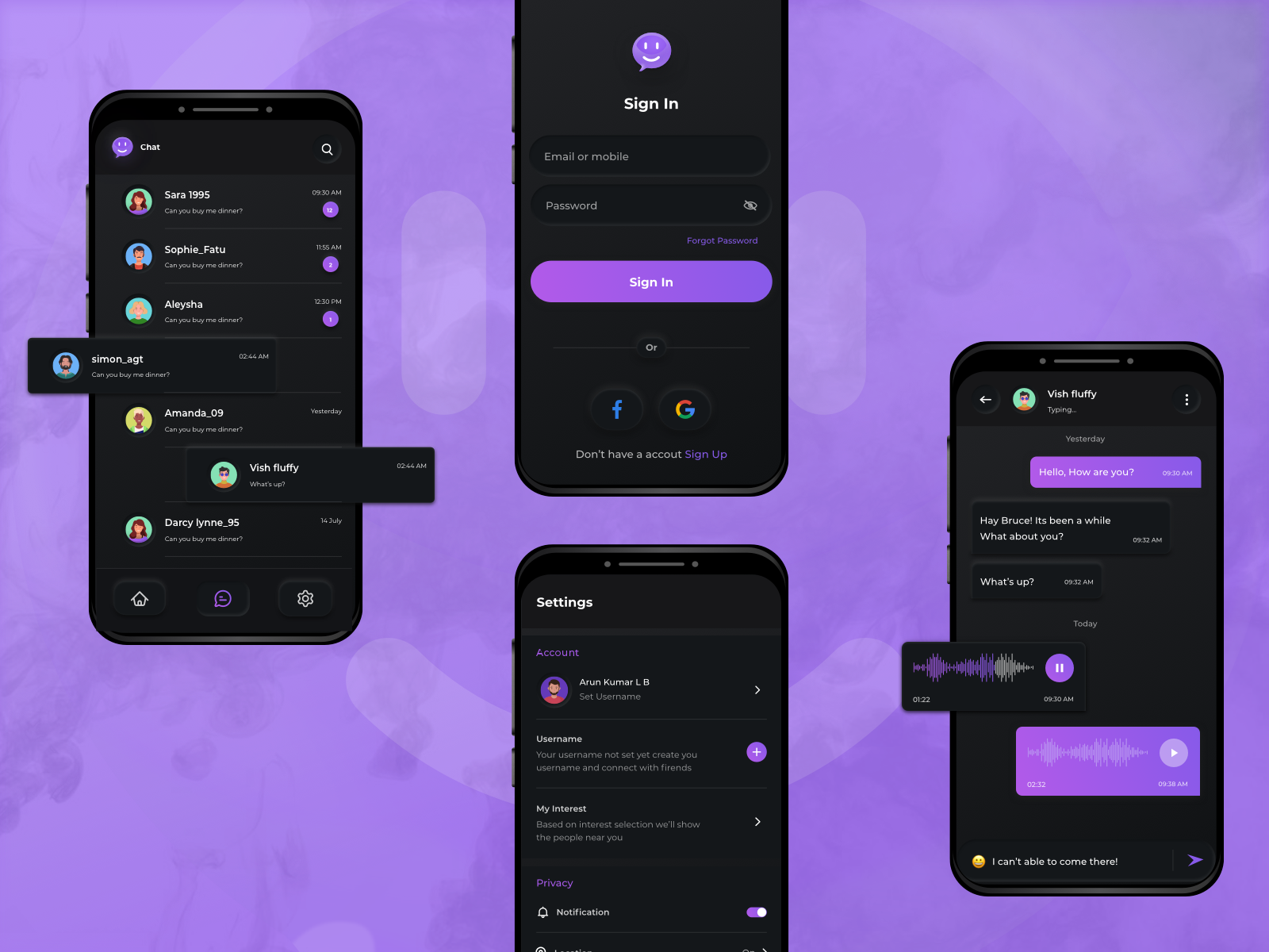 Neumorphism Chat App by Arunkumar L B on Dribbble