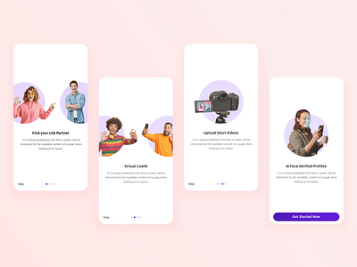 Onboarding Screens Matrimonial Mobile App