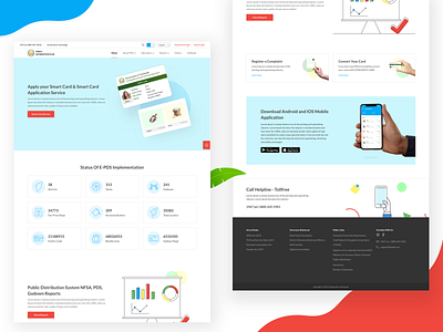 Landing Page TNPDS Redesign brnding cards landing mobile payment redesign service sketch theme website design