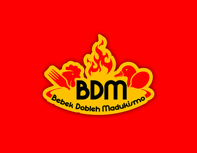BDM (Food Logo) asian food brand branding design food identity illustraion logo restaurant type