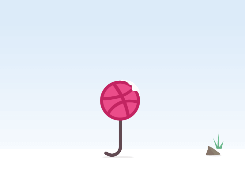 Hello Dribble! animation debut dribbble first shot invite jump