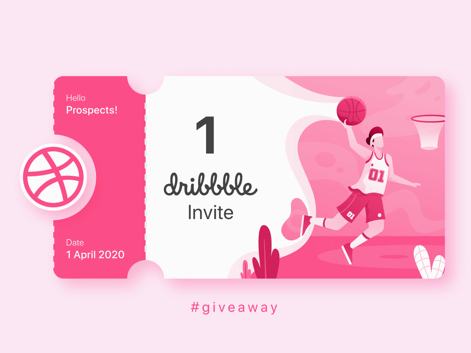 Dribbble Invite animation draft dribbble dribbble invite giveway invitation invite player prospect
