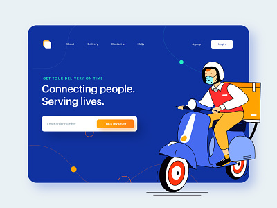 Food Delivery - Website delivery delivery app delivery website food food app food website illustration ui ui design ux website website design