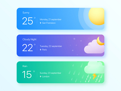 Weather App Widget app design design app ui weather weather app website widget widget design