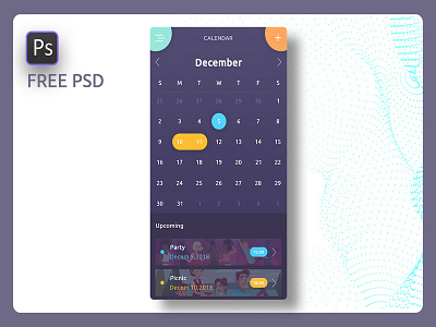 Calendar ui ux ui deisgn ui kit