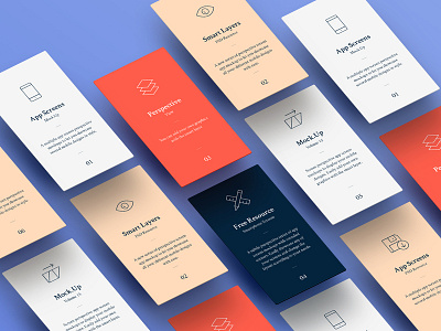 Perspective App Screens Mock Up mockup uiux