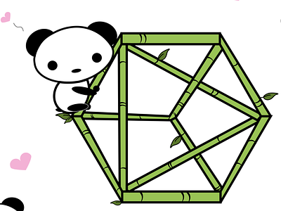 Pandas & Logos branding design illustration logo