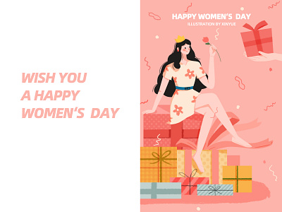 women's day design illustration 插图