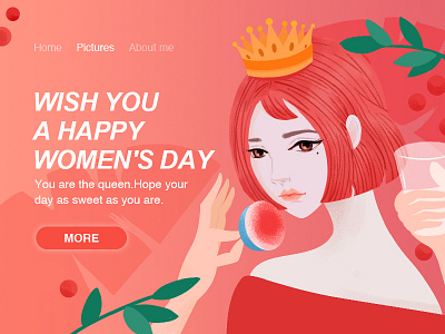 women's day design illustration web