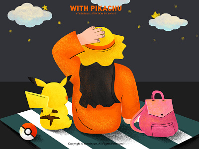 have an adventure with pokemon design illustration vector 插图