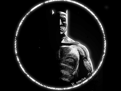 White Batman batman black comics digital illustration illustration art white