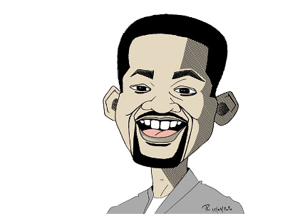 Will Smith's caricature cartoon caricature cartoon cartoons digital digital art drawing illustration pen smile toon will smith