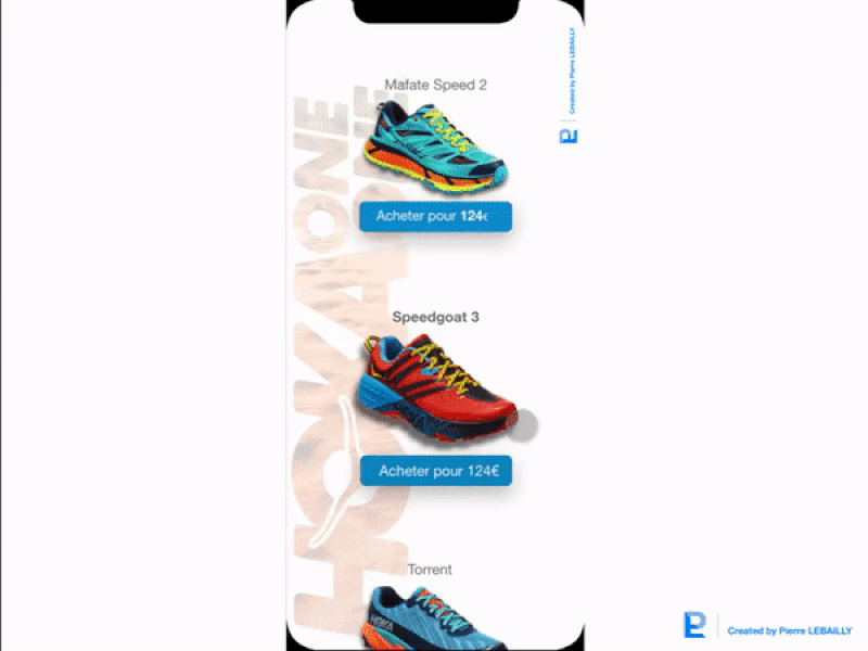 Hokaoneone - Auto Animated - Adobe XD adobe adobe animate adobe xd animated animation ecommerce ecommerce app hoka hokaoneone interaction micro interaction micro interactions microinteraction microinteractions motion shoes shop ui xd