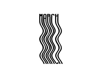 March- typography