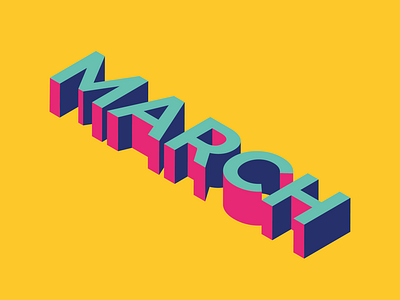 Typography- March (bright)