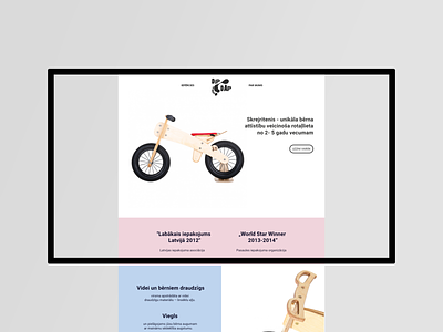 Updated website design for DipDap adobexd bicycle shop bicycles for kids latvia uidesign uiux website design