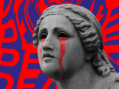Peace crying peace photoshop red tears war