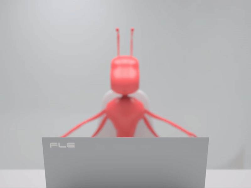 Busy Ant 3d ant cg cinema4d laptop redshift redshift3d