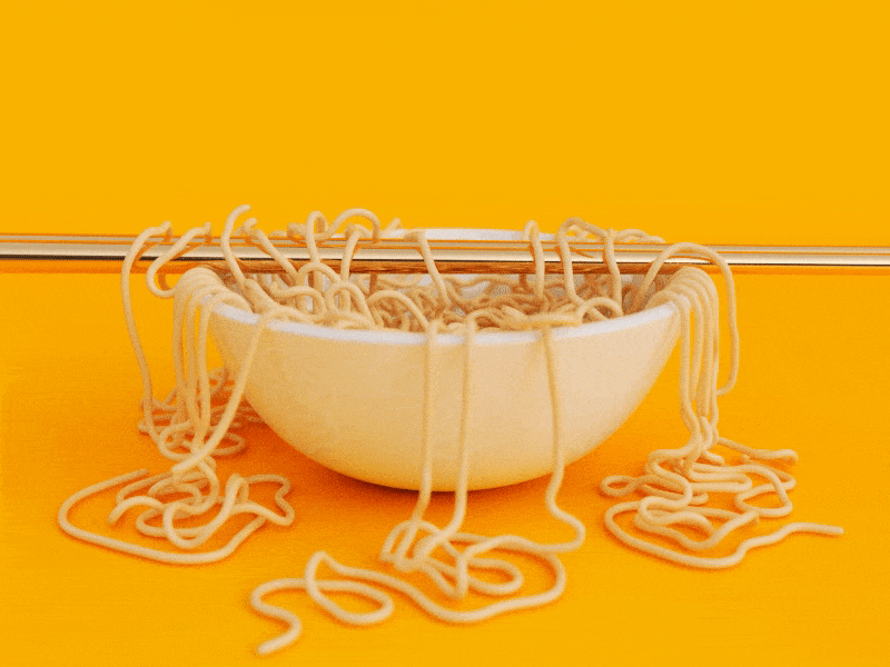 Slip n' Slide Noodles by sICFX on Dribbble