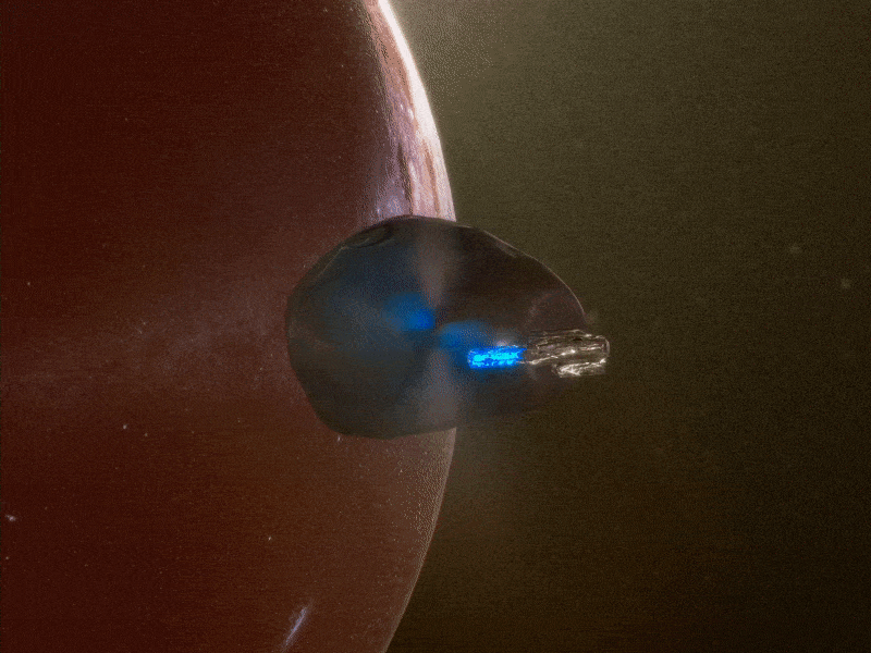 Phobos 3d cg houdini mars phobos redshift redshift3d