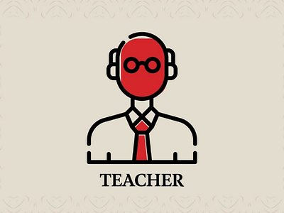 Teacher Icon design graphic design iconography icons illustration logo ui ux