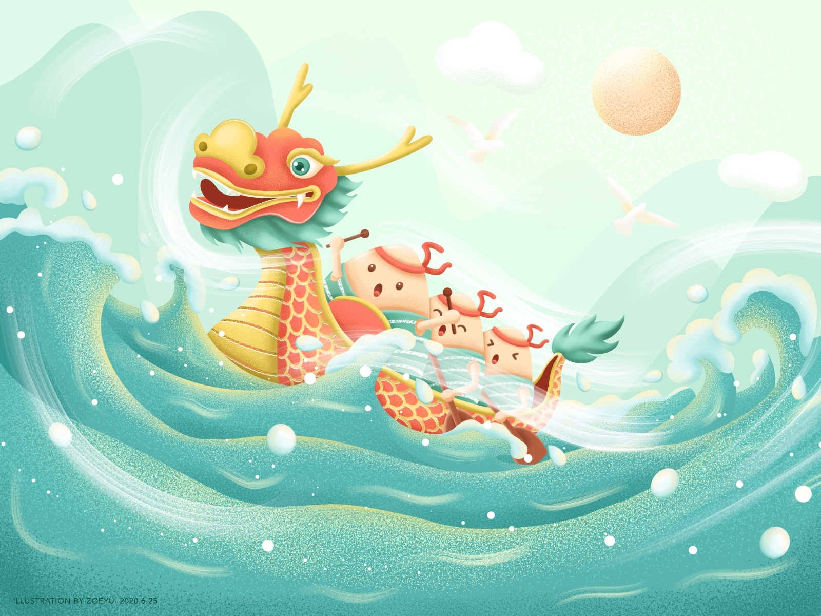 Dragon Boat Festival by Zoe Yu on Dribbble