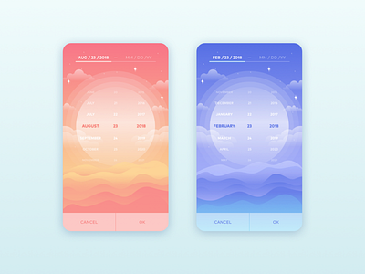 Date Picker - UI Ninja Challenge #1 app design date picker design design thinking illustration ui user experience design user interface ux uxdesign vector