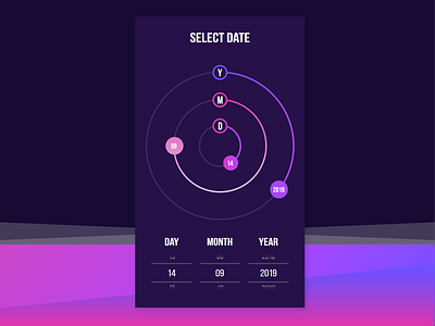 Date Picker - UI Ninja Challenge #1 app design date picker design design thinking ui user experience design user interface ux uxdesign vector