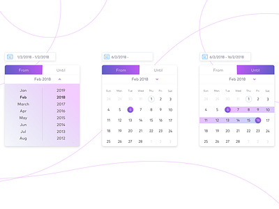 Date Picker - UI Ninja Challenge #1 app design date picker design design thinking ui user experience design user interface ux uxdesign vector