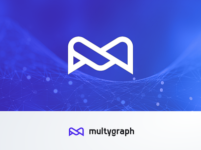 Multygraph Logo branding design flat illustration logo typography vector