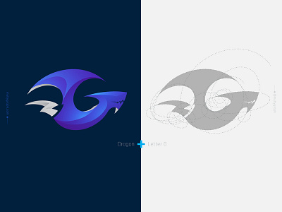 G + Dragon animal branding company company logo concept corporate design dragon gradient illustration inspiration logo logodesign vector