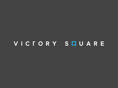 Victory Square Logo Dersurhodes branding brandmark graphic design identity illustration logo design typemark typography