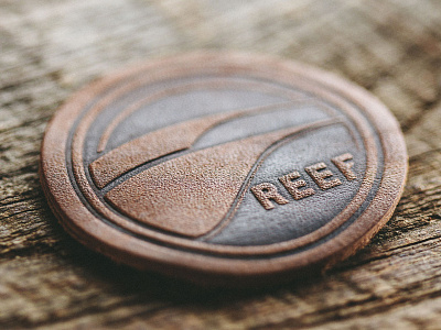 Reef Swell Lines Shoulder Patch apparel design branding hot oil deboss icon illustration logo design patch reef surf