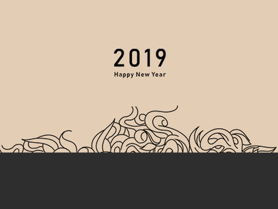 Happy New Year 2019 happy new year 2019 illustration