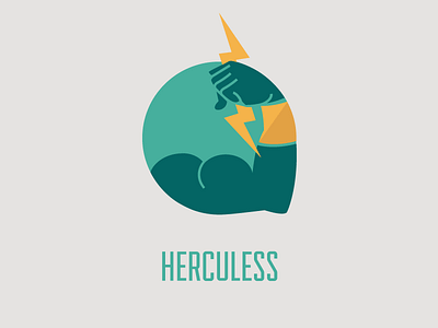Herculess Logo - first draft flat logo herculess logo strong thunder tool