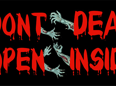 dont open dead inside design branding design illustartor illustration logo logo animation modern photoshop animation simple ui