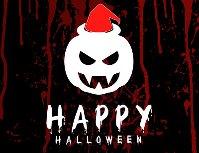 Happy Halloween blood 2022 blood branding design graphic design halloween happy happy halloween illustartor illustration logo logo animation modern simple ui vector