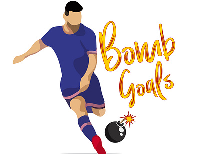 Bomb Goals 3d best goals bomb branding design goals good logo illustartor illustration logo logo animation modern motion graphics pes red simple sport ui vector yellow