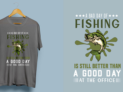 Fishing T-shirt Design wildlife