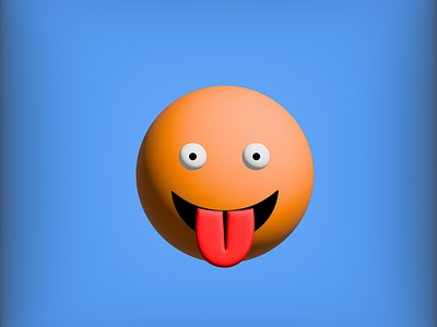 3D Tongue Emoji