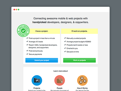 Launching ooomf designers developers freelancers jobs marketplace projects