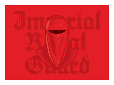 Imperial Royal Guard blackletter crimson dark side design disney illustration imperial royal guard red republic star wars vector