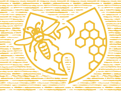 Killa Bees bees design hip hop illustration music art rap vector wasp wu tang wu tang clan yellow