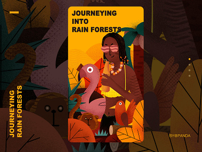 rain forests design illustration