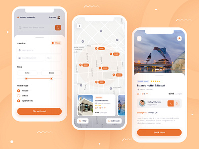 Booking Apartment - Real Estate Mobile App booking clean mobile app mobile apps mobile ui realestate ui uidesign userinterface ux design