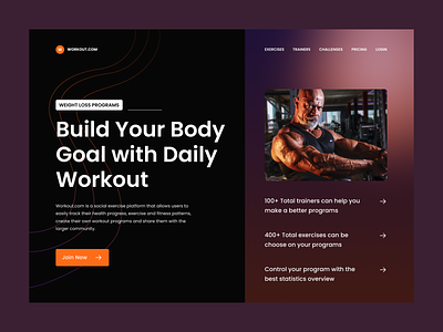 Workout Hero Section - #Exploration